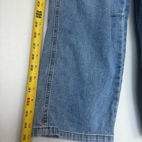Zara Denim Cargo Flare Jeans - Picture 6 of 12